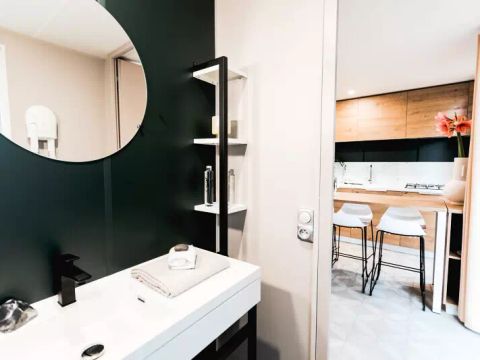 MOBILHOME 6 personnes - Mobil Home Cosy 4 Pièces 6 Personnes + TV