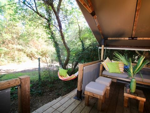 TENTE TOILE ET BOIS 5 personnes - Tente Kenya 4/5p - 2 chambres