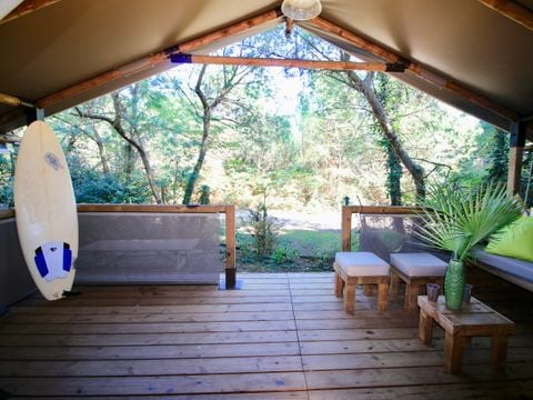 TENTE TOILE ET BOIS 5 personnes - Tente Kenya 4/5p - 2 chambres