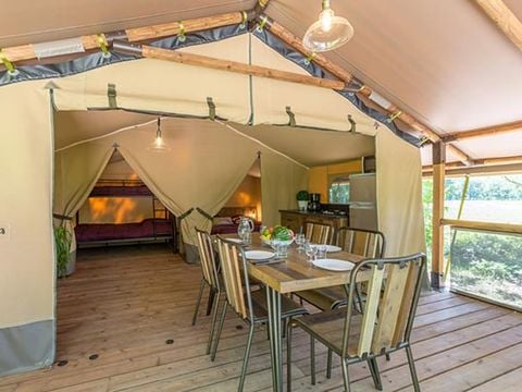 TENTE TOILE ET BOIS 5 personnes - Tente Kenya 4/5p - 2 chambres