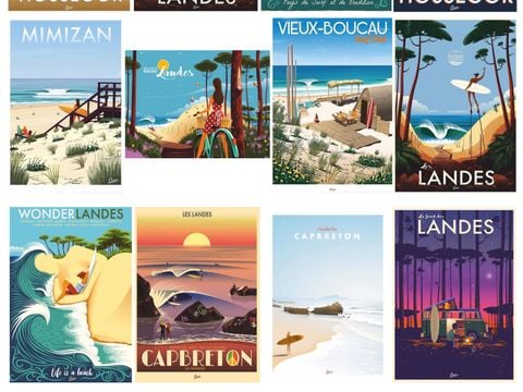 CHALET 5 personnes - Chalet Hossegor 4/5p - 2 Chambres - TV - Climatisation