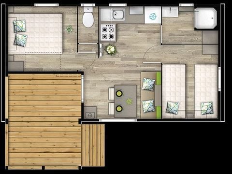 MOBILHOME 4 personnes - Malaga Duo Compact