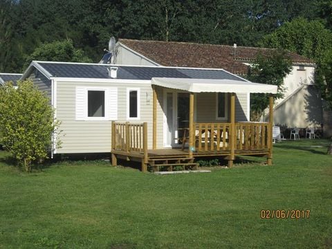 MOBILHOME 4 personnes - Ibiza 27,5m² + terrasse semi-couverte