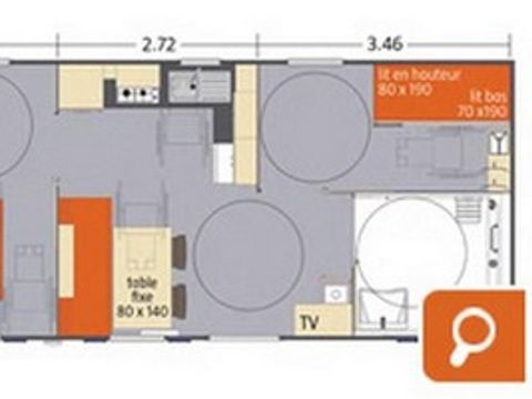 MOBILHOME 4 personnes - Mobil-home "PMR" 2 chambres