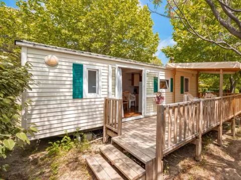 MOBILHOME 6 personnes - Classic | 2 Ch. | 4/6 Pers. | Terrasse surélevée | Clim.