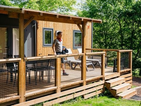 MOBILHOME 6 personnes -  Premium 33m² 3 chambres + Terrasse + TV + LV + BBQ + Quartier Piéton