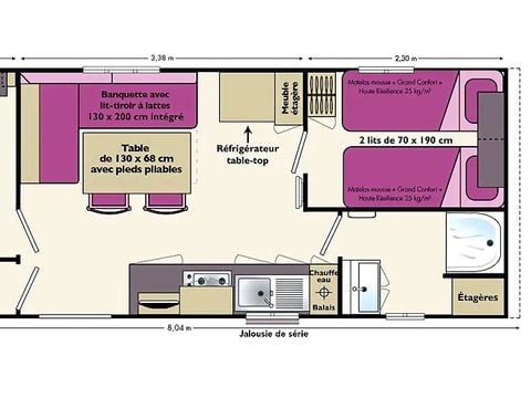 MOBILHOME 5 personnes - Farniente