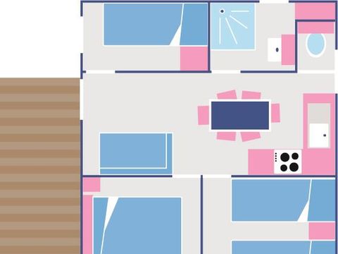 CHALET 6 personnes - Cottage Comtois, 35m², 3 chambres, le chalet familial