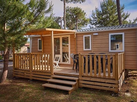 MOBILHOME 6 personnes -  Comfort | 3 Ch. | 6 Pers. | Terrasse surélevée | 1 SDB | Clim. | TV
