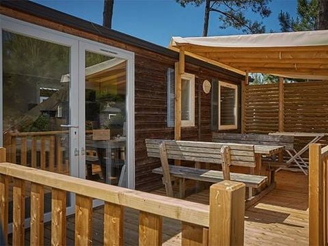 MOBILHOME 6 personnes - Mobil-home | Comfort | 3 Ch. | 6 Pers. | Terrasse surélevée | 1 SDB