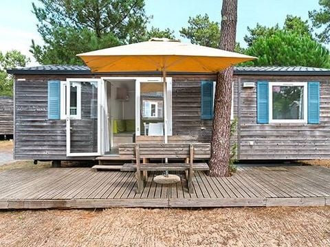 MOBILHOME 4 personnes - Comfort | 2 Ch. | 4 Pers. | Terrasse surélevée | 1 SDB | Clim. | TV