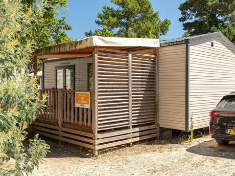 MOBILHOME 4 personnes - Comfort | 2 Ch. | 4 Pers. | Terrasse surélevée | 1 SDB | Clim. | TV