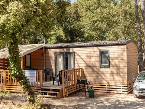 MOBILHOME 6 personnes - Mobil-home | Ultimate | 3 Ch. | 6 Pers. | Terrasse surélevée | 2 SDB | Clim. | TV