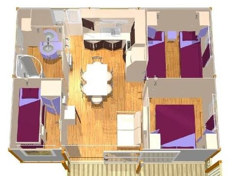 CHALET 6 personnes - SAMOA 35 m²