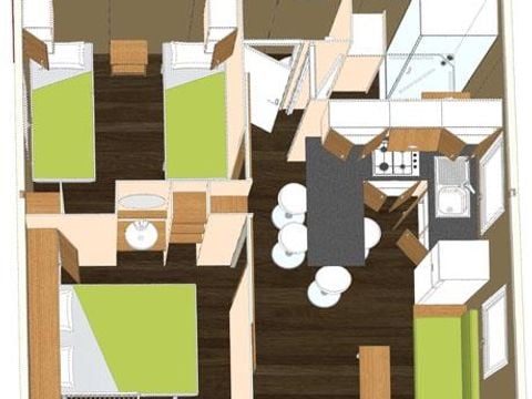 CHALET 7 personnes - VEGA 32 m²