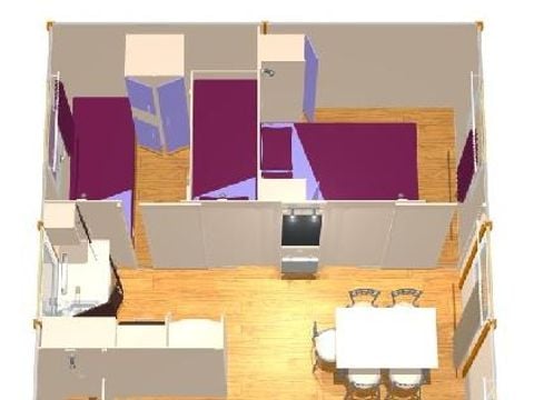 CHALET 5 personnes - ATLANTIS 29 m²