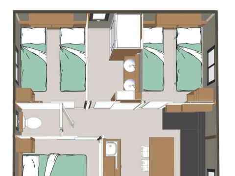 CHALET 6 personnes - OTTAWA 33 m²