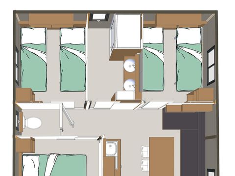 CHALET 6 personnes - OTTAWA 33 m²