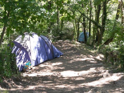 Emplacement - Forfait cyclotourisme. avec élec. - Une tente et un vélo