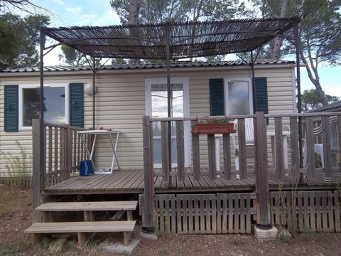 MOBILHOME 5 personnes - Domino et lodge 65 - Fleur d'espine/ Aguilar/ Puilhaurens/ Montsegur