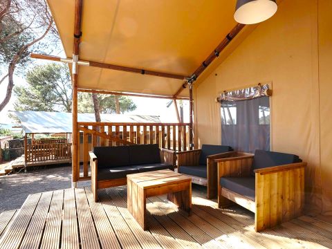 Tente en toile et en bois 5 personnes - GLAMPING TRAMUNTANA 2/5 pers