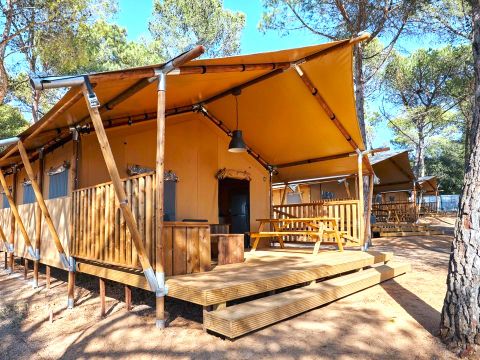 Tente en toile et en bois 5 personnes - GLAMPING TRAMUNTANA 2/5 pers