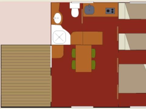 BUNGALOW 4 personnes - Bungalow MOREA 4 pers