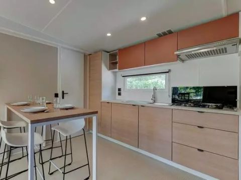 MOBILHOME 6 personnes - Mobil-home | Premium | 3 Ch. | 6 Pers. | Terrasse surélevée | Clim.