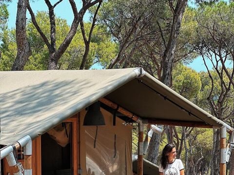 Tente en toile et en bois 4 personnes - Tente Medes