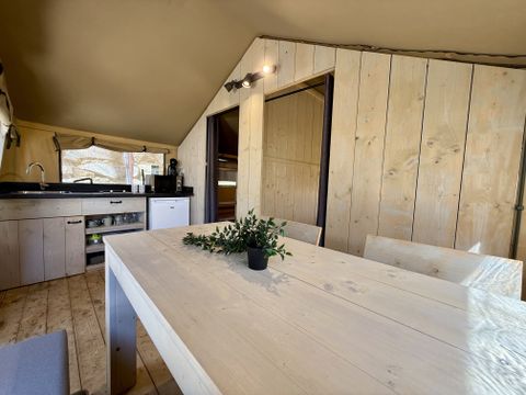 Tente en toile et en bois 4 personnes - Tente Medes