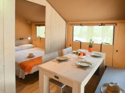 TENTE TOILE ET BOIS 4 personnes - Tente Medes