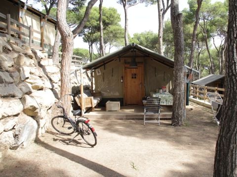 TENTE TOILE ET BOIS 4 personnes - Tente Medes