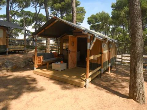 Tente en toile et en bois 4 personnes - Tente Medes