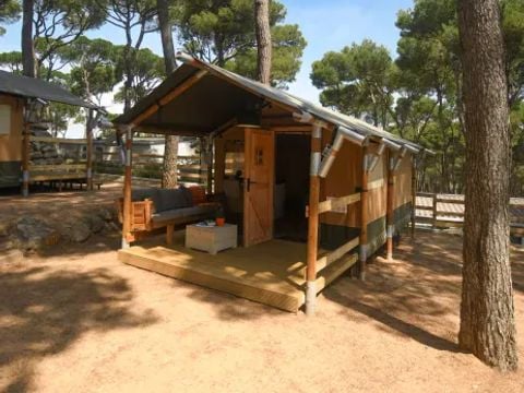 TENTE TOILE ET BOIS 4 personnes - Tente Medes