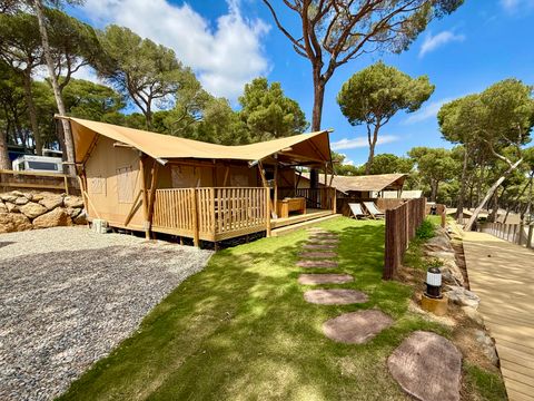 Tente en toile et en bois 5 personnes - Boutique Illa Roja