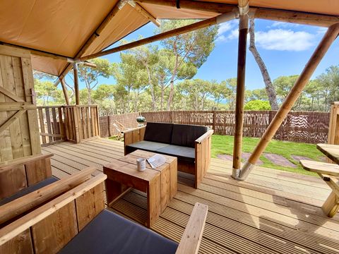 Tente en toile et en bois 5 personnes - Boutique Illa Roja