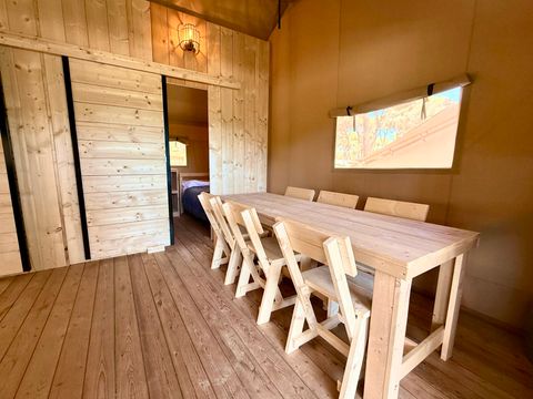 Tente en toile et en bois 5 personnes - Boutique Illa Roja