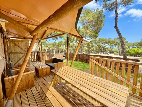 Tente en toile et en bois 5 personnes - Boutique Illa Roja