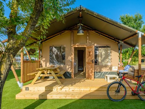 Tente en toile et en bois 2 personnes - Safari Tent