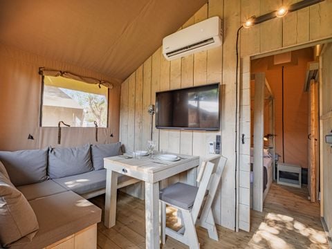 Tente en toile et en bois 2 personnes - Safari Tent