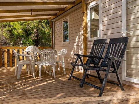 MOBILHOME 6 personnes - Mobil-home | Comfort | 3 Ch. | 6 Pers. | Terrasse surélevée | Clim.