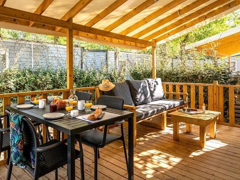 MOBILHOME 6 personnes - Mobil-home | Premium | 3 Ch. | 6 Pers. | Terrasse Lounge | Clim.