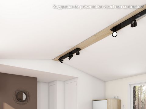 MOBILHOME 6 personnes -    	 Homeflower premium 35m² (3 chambres) + CLIM + terrasse semi-couverte + TV + draps + serviettes | 6 personnes