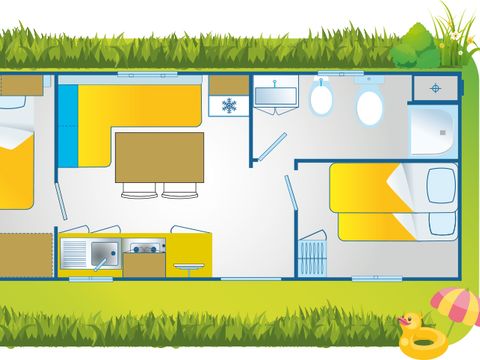 Mobilhome 4 personnes - Happy Relax - Hillside