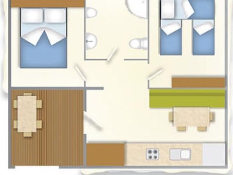 MOBILHOME 5 personnes - BAIA LUX