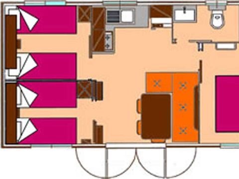MOBILHOME 6 personnes - GIRASOLE SUITE