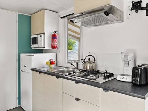MOBILHOME 4 personnes - Mobil-home | Comfort | 2 Ch. | 4 Pers. | Terrasse surélevée | 1 SDB | Clim.