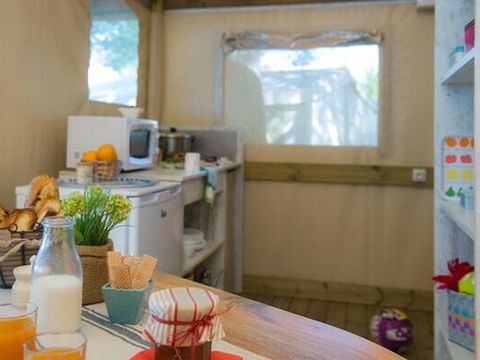 TENTE TOILE ET BOIS 5 personnes - Tente Eco Lodge | 2 Ch. | 5 Pers. | Terrasse simple