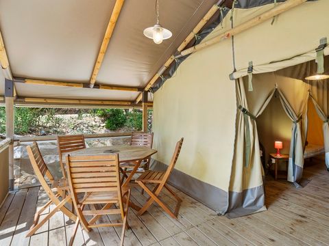 TENTE TOILE ET BOIS 5 personnes - LODGE KENYA