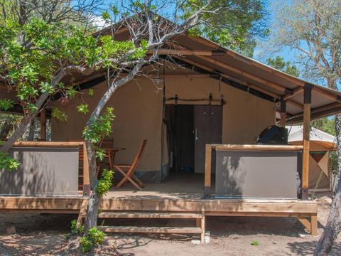 TENTE TOILE ET BOIS 5 personnes - LODGE KENYA